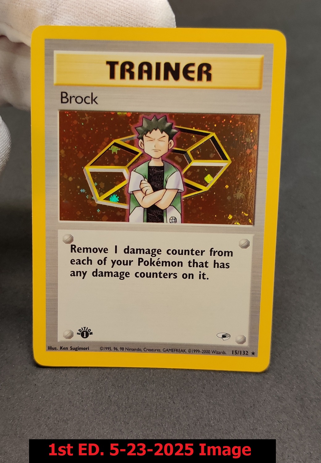 Brock - 15/132 - Holo Rare - 1st Edition